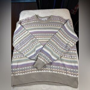 Women's Multicolor Patterned Sweater